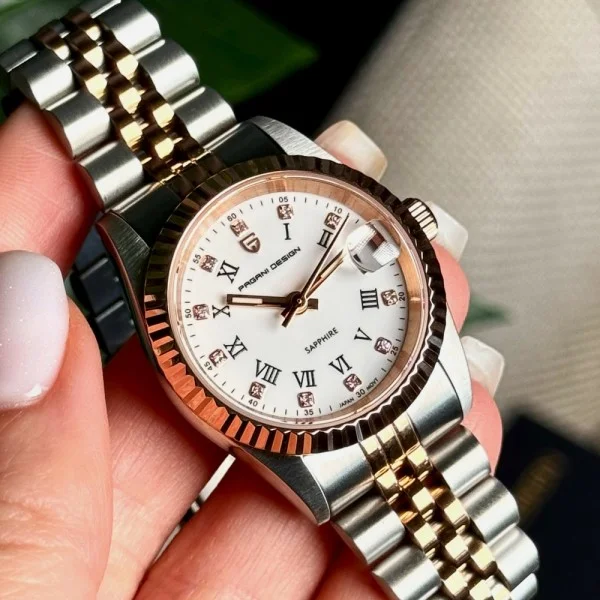 Жіночий годинник Pagani Design PD-1794L Silver-Rose Gold-White фото 10